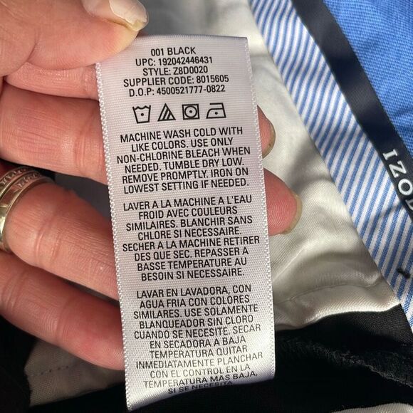 EUC Izod Black Dress Pants - Size 12 - Picture 9 of 9